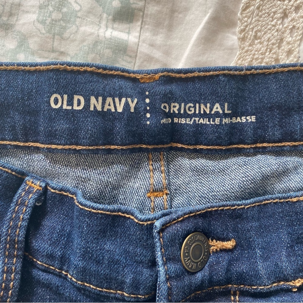 Old Navy Size 8 Dark Wash Mid-Rise Skinny Jeans Bundle - Picture 9 of 16